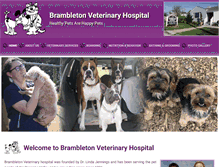 Tablet Screenshot of brambletonveterinaryhospital.com